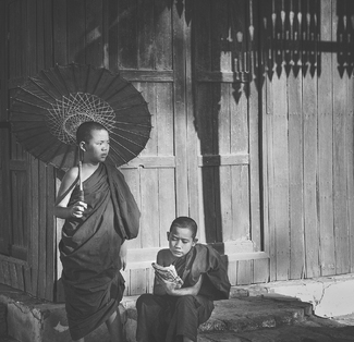 Novice Burmese Monks Novice Burmese Monks