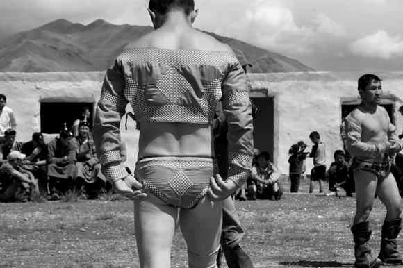 Wrestler, Naadam Festival, Soum, Mongolia