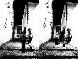 Black Night, White House, <br />Faceless Girl, Dark Cat Black Night, White House, <br />Faceless Girl, Dark Cat