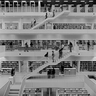 silhouette in the library silhouette in the library