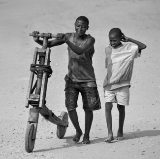 Ugandan Boys with Bike