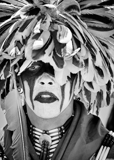 Tribal Performer in Traditional Regalia Tribal Performer in Traditional Regalia