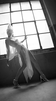 at the big window at the big window