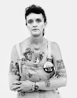 Woman with Elvis Tattoos, Memphis, Tennessee Woman with Elvis Tattoos, Memphis, Tennessee