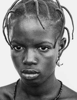 Village Girl With Unique Braiding, Senegal Village Girl With Unique Braiding, Senegal