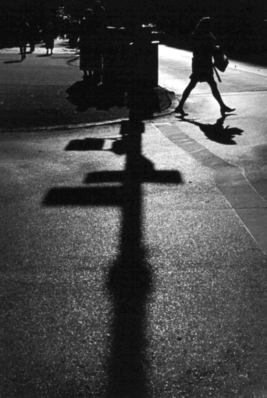 Crossing, Legs and Pole Shadow