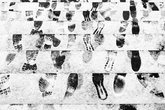 Footprints in the snow Footprints in the snow