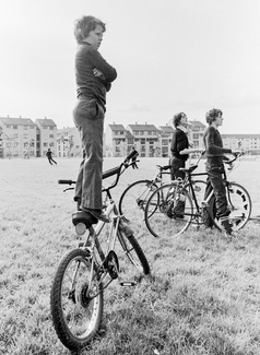 Bike balancing, Gala Day, Wester Hailes. Bike balancing, Gala Day, Wester Hailes.