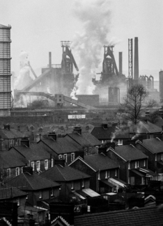 Steelworks, Port Talbot, Wales, 1971