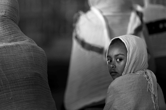 Girl at the Mass Girl at the Mass
