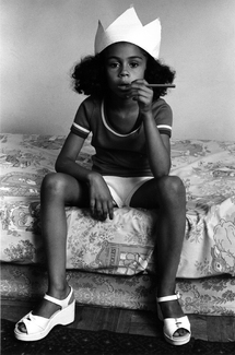 Girl with Crown, NYC, 1970's