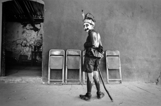 Boy dressed as demon, San Martin Tilcajete