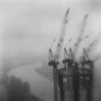 Crane Over Huangpu River