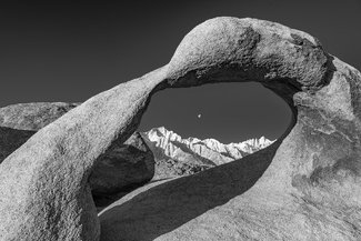 Mobius Arch and Moon Mobius Arch and Moon