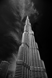 Burj Khalifa with Cloud Cloak Burj Khalifa with Cloud Cloak