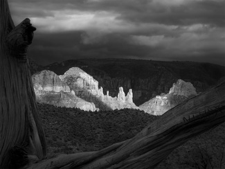 Monsoon Light over The Sisters