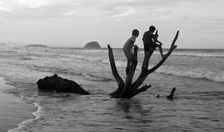 Boys at beach