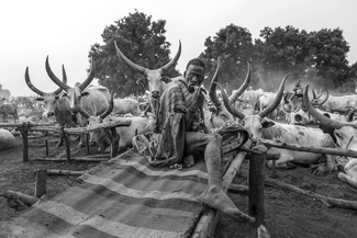 Mundari Man Brushing His Teeth Mundari Man Brushing His Teeth