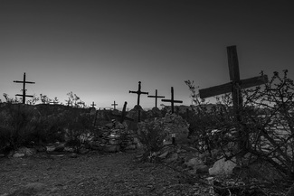 Desert Cemetery at Sunrise Desert Cemetery at Sunrise