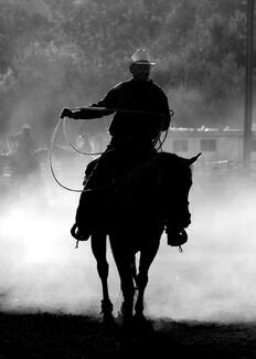 Silhouette Cowboy Silhouette Cowboy