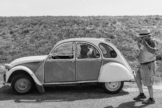 Two friends and a 2CV Two friends and a 2CV